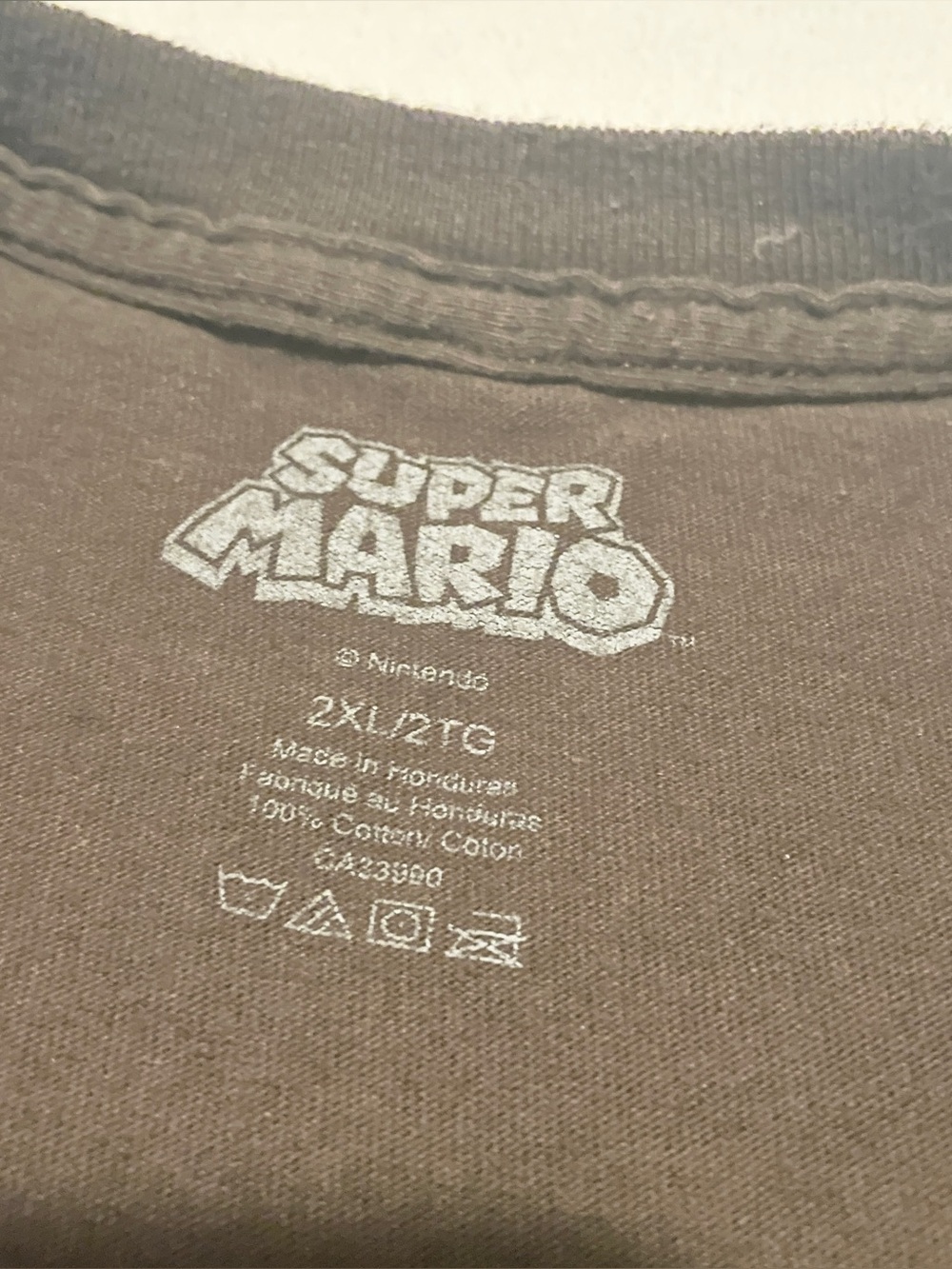 Nintendo Super Mario Donkey Kong Graphic Tee Dark Brown Size 2XL - Picture 5 of 16